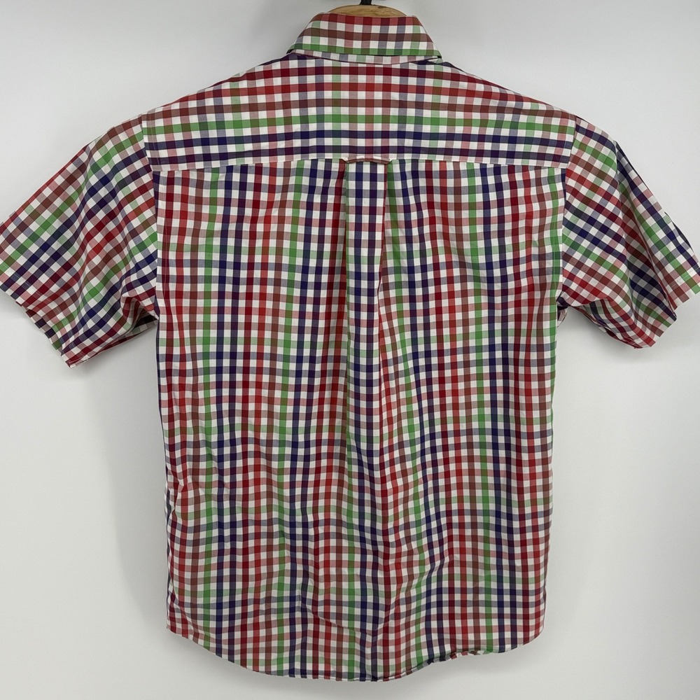 Orvis Mens Medium Short Sleeve Shirt Multi‎ Color Gingham Check Cotton - Picture 3 of 6